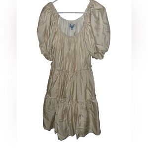 Antonio Melani Dress Puff Sleeve NWT Medium. Perfect for Spring! Pockets. Lined